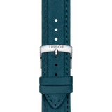 Bracelet Officiel Tissot Cuir Bleu Entre-cornes 21 mm