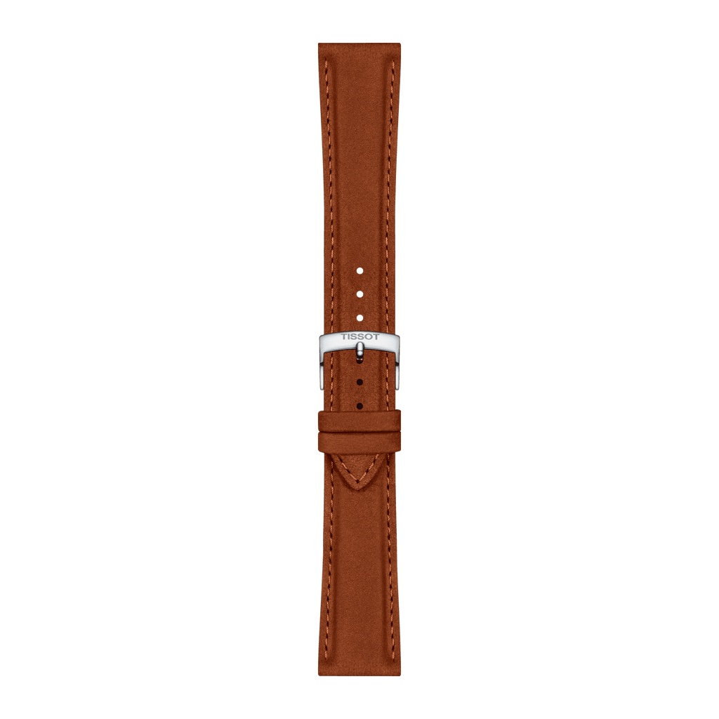 Bracelet Officiel Tissot Cuir Camel Entre-cornes 21 mm
