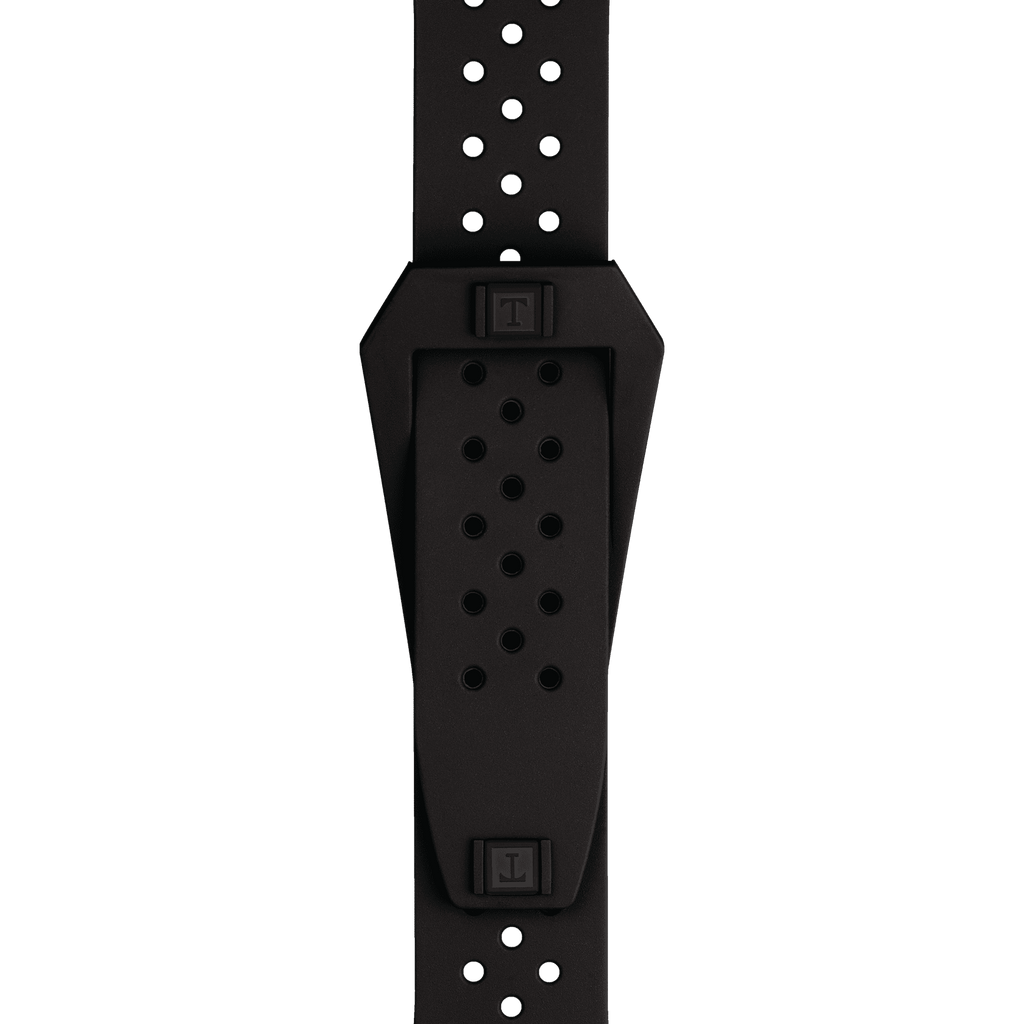 Bracelet Officiel Tissot Sideral Caoutchouc Noir