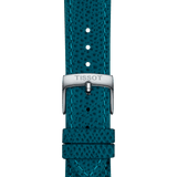 Bracelet Officiel Tissot Cuir Turquoise Entre-cornes 18 mm