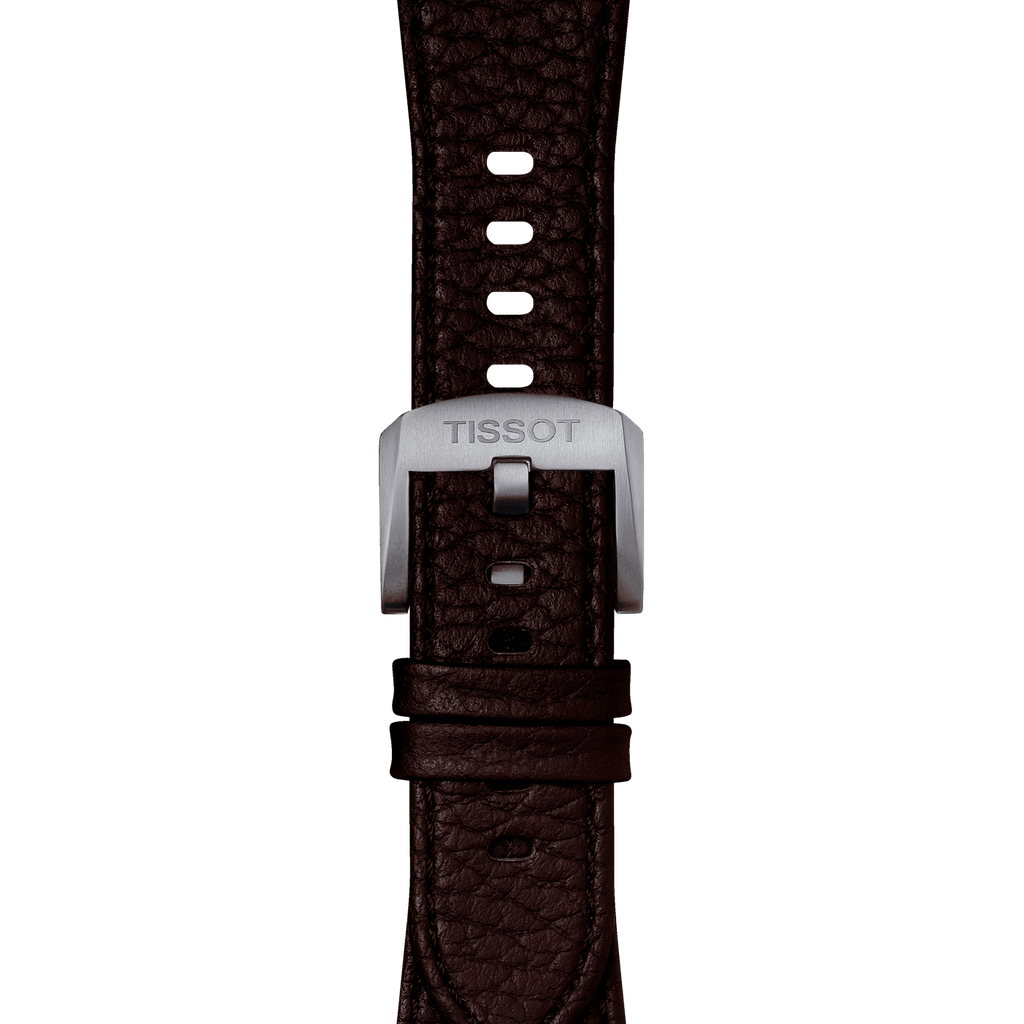 Bracelet officiel Tissot PRX cuir marron