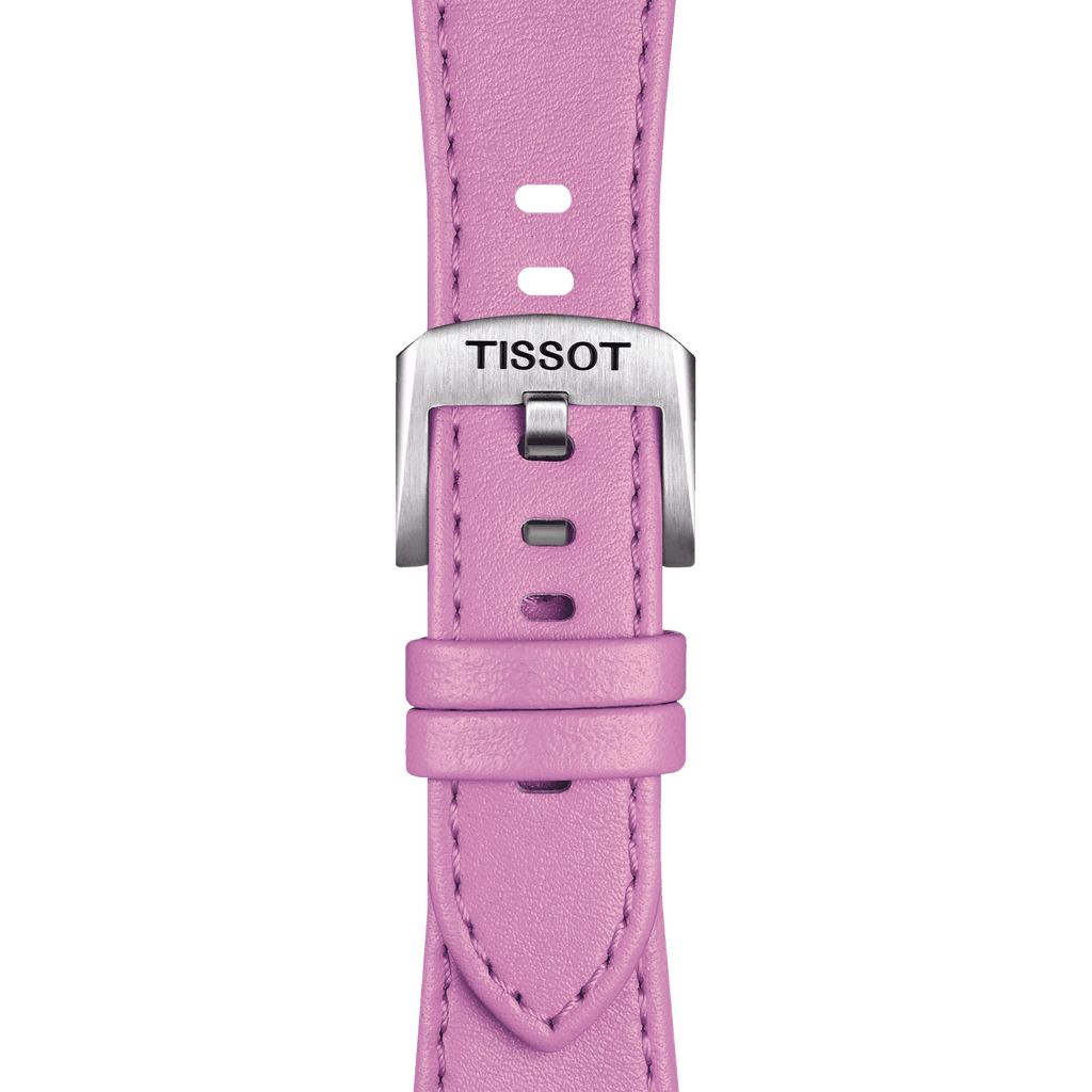 Bracelet Officiel Tissot PRX35 Cuir Rose