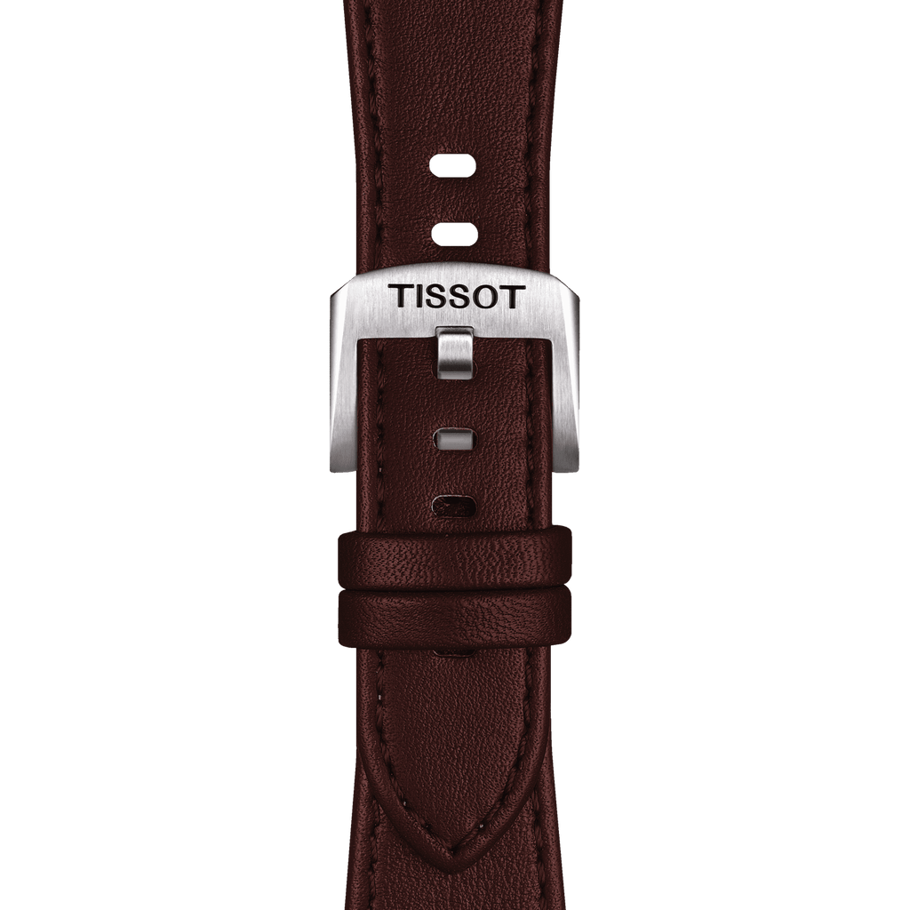 Bracelet Officiel Tissot PRX35 Cuir Brun