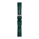 Bracelet officiel Tissot caoutchouc vert entre-cornes 20 mm