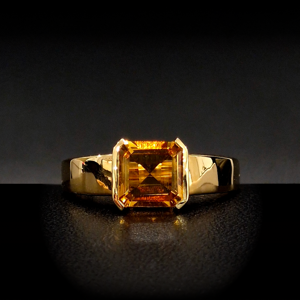 Or Jaune 18K & Citrine Impériale