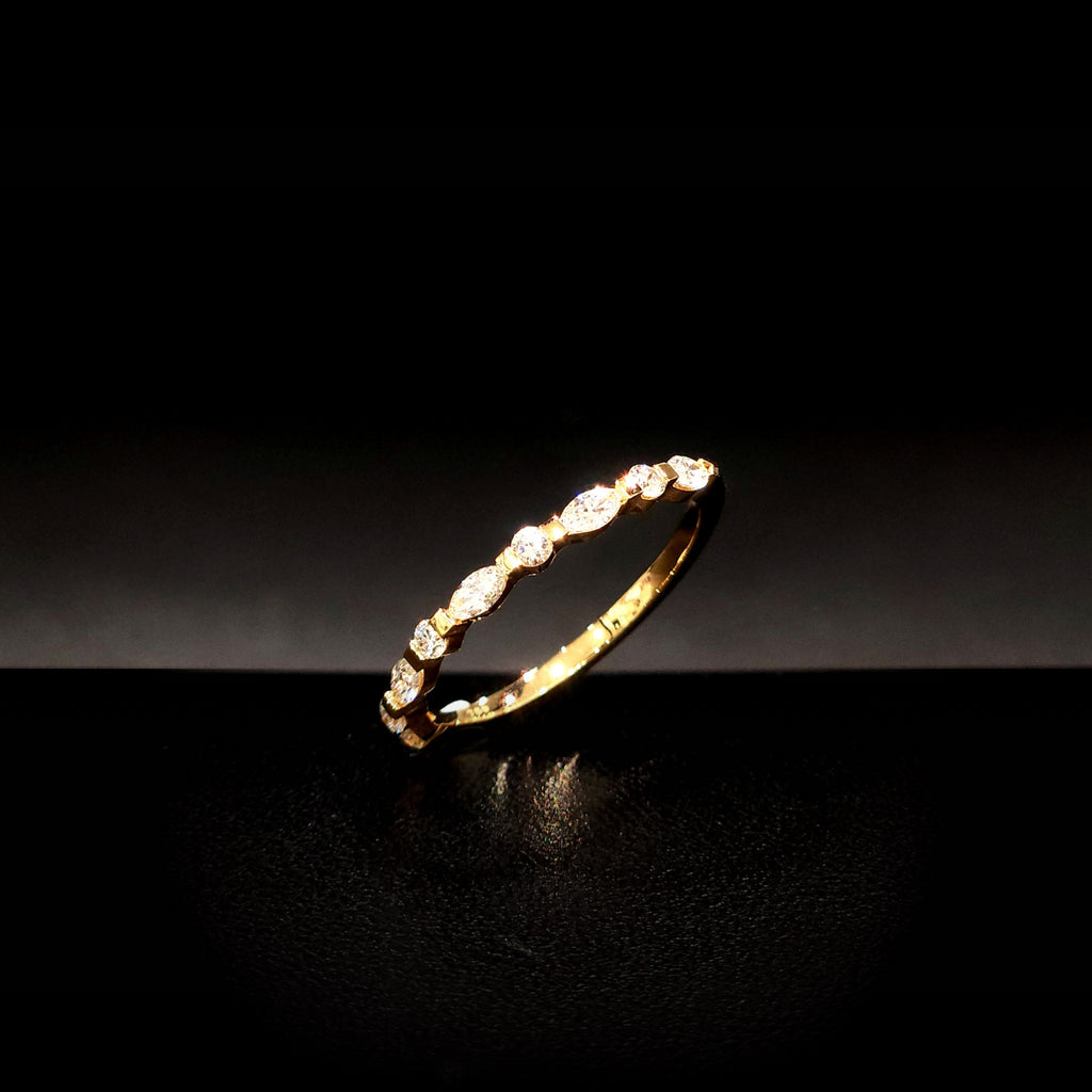 Or Jaune 18K & Diamants