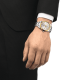 TISSOT GENTLEMAN POWERMATIC 80 SILICIUM SOLID 18K GOLD BEZEL