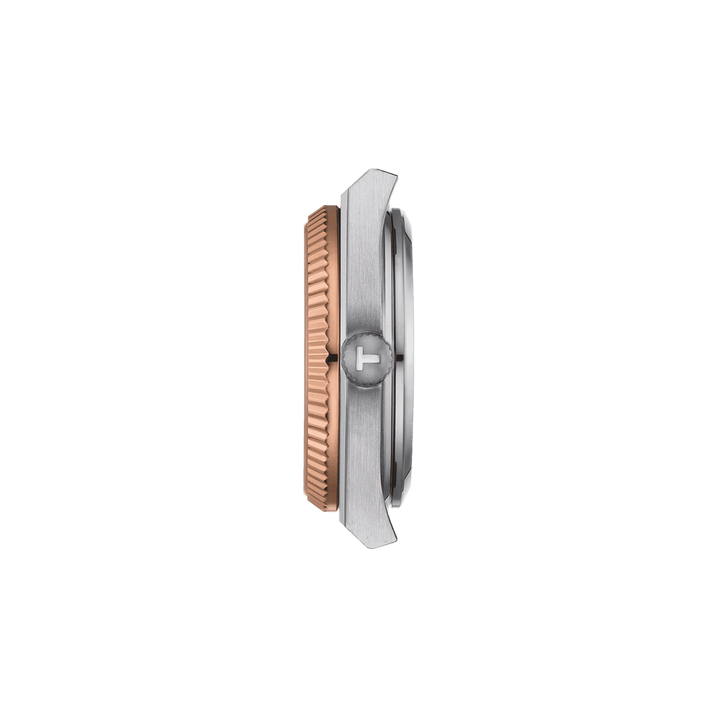 TISSOT PRX 35mm POWERMATIC 80 STEEL & 18K GOLD BEZEL