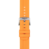 Bracelet officiel Tissot silicone orange entre-cornes 22 mm