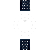 Bracelet Officiel Tissot Cuir Bleu Entre-cornes 22 mm