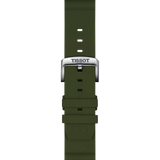 Bracelet officiel Tissot  silicone kaki entre-cornes 22 mm