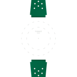 Bracelet Officiel Tissot Sideral Caoutchouc Vert