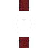 Bracelet Officiel Tissot Cuir Bordeaux Entre-cornes 22 mm