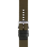 Bracelet officiel Tissot tissu kaki entre-cornes 22 mm