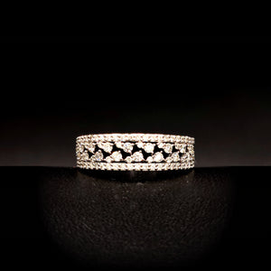 Or Blanc 18K & Diamants