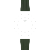 Bracelet Officiel Tissot Caoutchouc Kaki Entre-cornes 20 mm