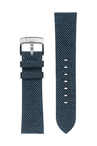 22MM -  Bracelet RPT (bouteilles en plastique recyclées) bleu et noir