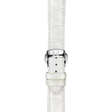 Bracelet officiel Tissot cuir blanc entre-cornes 16 mm
