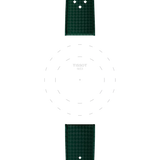 Bracelet Officiel Tissot Caoutchouc Vert Entre-cornes 20 mm