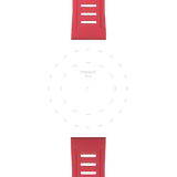 Bracelet Officiel Tissot Silicone Rouge Entre-cornes 21 mm