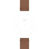 Bracelet Officiel Tissot Synthétique Brun clair entre-cornes 20 mm