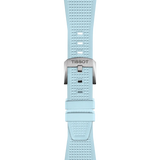 Bracelet Officiel Tissot PRX Caoutchouc Bleu Clair