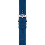 Bracelet Officiel Tissot Caoutchouc Bleu Entre-cornes 20 mm