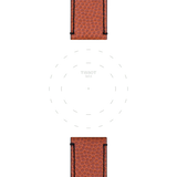 Bracelet officiel Tissot NBA cuir Wilson® entre-cornes 22 mm