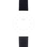 Bracelet officiel Tissot tissu noir entre-cornes 21 mm