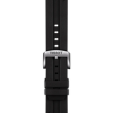 Bracelet Officiel Tissot Caoutchouc Noir Entre-cornes 22 mm