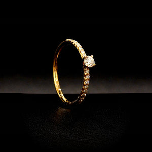 Or Jaune 18K & Diamants