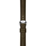 Bracelet Officiel Tissot Cuir Vert Entre-cornes 15 mm