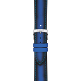 Bracelet officiel Tissot cuir bleu entre-cornes 20 mm