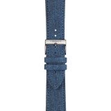 Bracelet officiel Tissot tissu bleu entre-cornes 22 mm