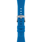 Bracelet Officiel Tissot PRX Caoutchouc Bleu