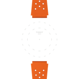 Bracelet Officiel Tissot Sideral Caoutchouc Orange
