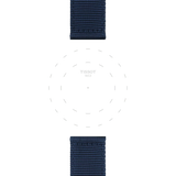 Bracelet officiel Tissot tissu bleu entre-cornes 22 mm