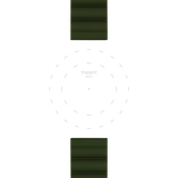 Bracelet officiel Tissot  silicone kaki entre-cornes 22 mm