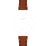 Bracelet Officiel Tissot Cuir Camel Entre-cornes 21 mm