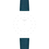 Bracelet Officiel Tissot Cuir Bleu Entre-cornes 21 mm