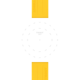 Bracelet Officiel Tissot Silicone Jaune Entre-cornes 22 mm