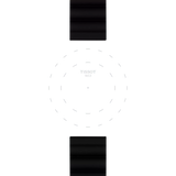 Bracelet officiel Tissot silicone noir entre-corne 22 mm