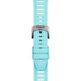 Bracelet Officiel Tissot Silicone Bleu Glace Entre-cornes 21 mm XS