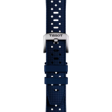 Bracelet Officiel Tissot Caoutchouc Bleu Entre-cornes 20 mm