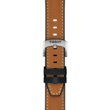 Bracelet Officiel Tissot Cuir Marron Clair Entre-cornes 21 mm