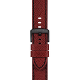 Bracelet Officiel Tissot Cuir Bordeaux Entre-cornes 22 mm