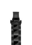 Bracelet en acier inoxydable noir - 22 mm