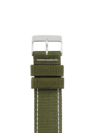 Bracelet nylon vert - 21 mm