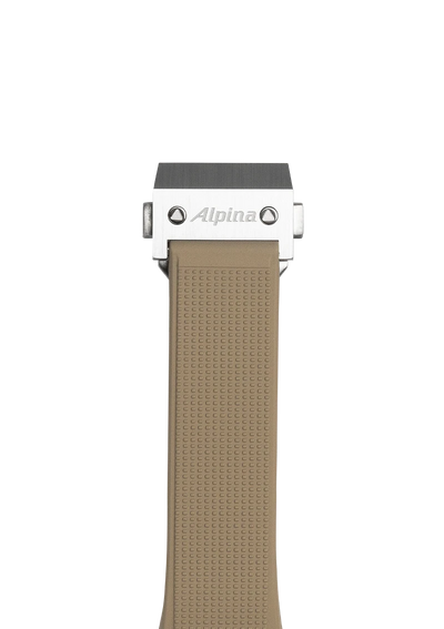 Bracelet en caoutchouc beige - 22 mm