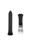 Bracelet en caoutchouc noir - 22 mm